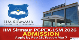 IIM Sirmaur PGPEX LSM Admission 2026 Revised Schedule Announced